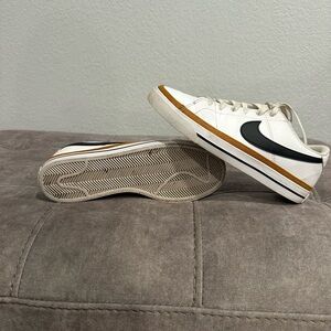 Women's White and Black Sneakers